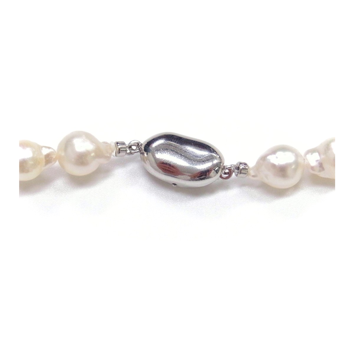美品⭐︎ アコヤ真珠　約5〜8mm ロング ピンク ネックレス　本真珠