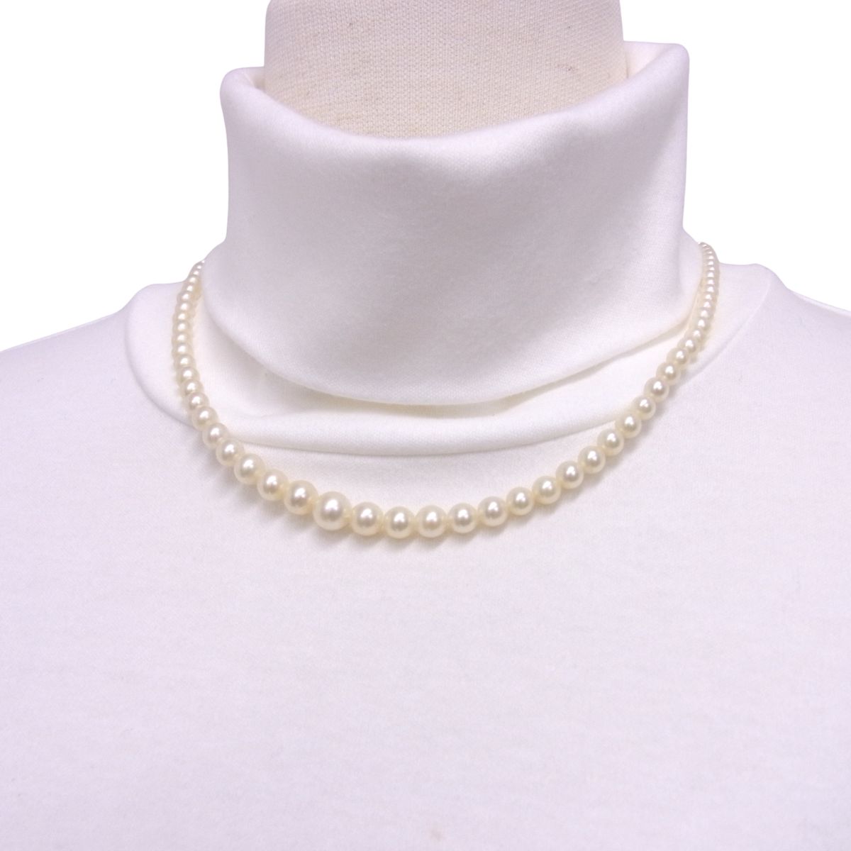 ゆうのパールコレクションあこや真珠 アコヤ グラデーション パール 本真珠ネックレス 7.5-8.0mm