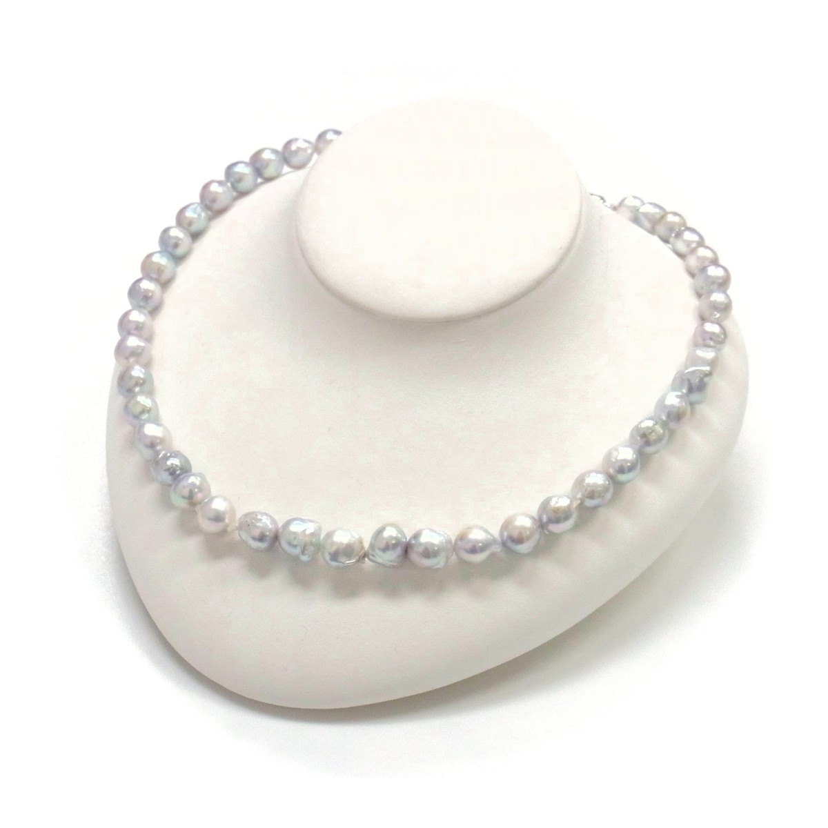 ★ナチュラルグレー 本真珠 ネックレス 指輪 イヤリングのセット 美品上代20万円のお品物です