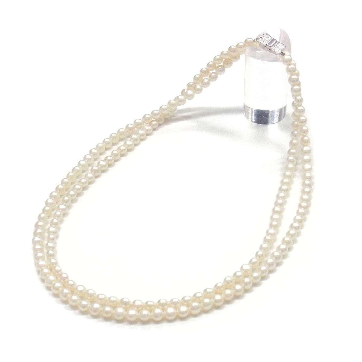 【新品】本真珠　希少超極小真珠14KGFマグネットクラスプ　ロングネックレス