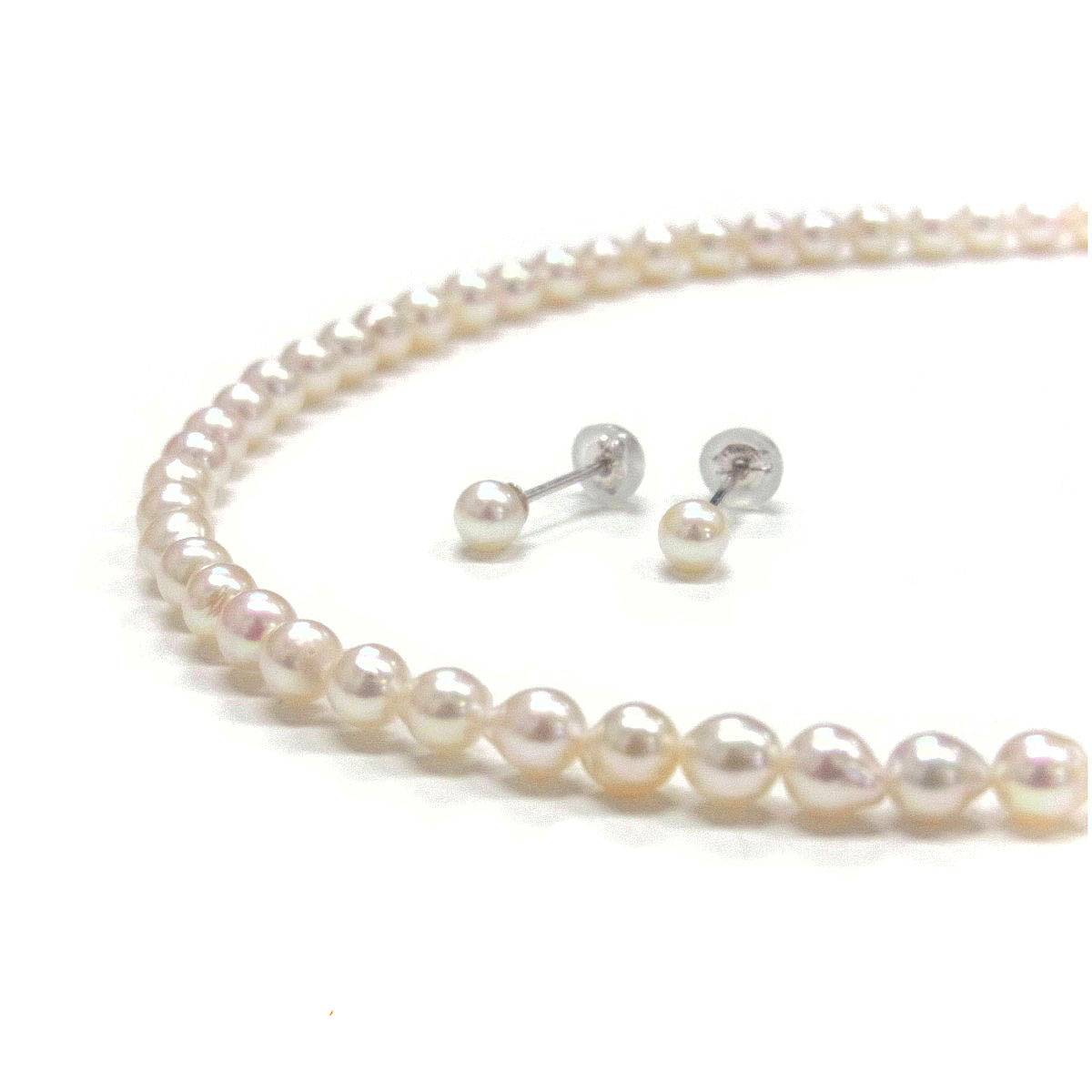 あこや本真珠のネックレスとピアスセット - www.sorbillomenu.com