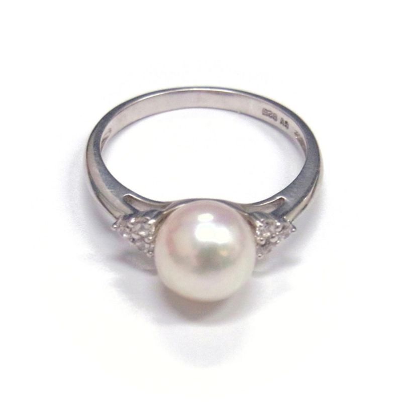 真珠　パール　Pearl プラチナリング　ring 指輪　フォーマル　宝石　宝飾
